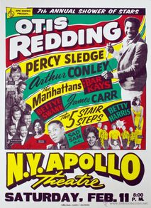 Poster collecting : otis redding - at the apollo theatre concert 11 feb. / cartel concierto 30x40